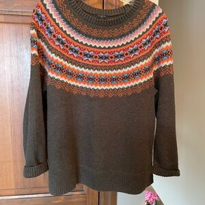 Talbots Fair Isle sweater